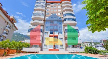 2+1 apartment in a modern complex with sea views and infrastructure
