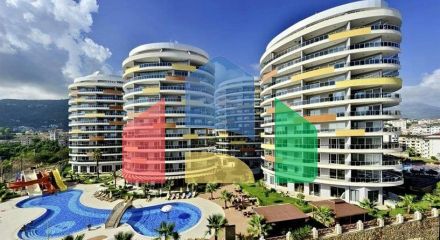 Квартири 1 + 1 з панорамним видом на аланійську фортецю