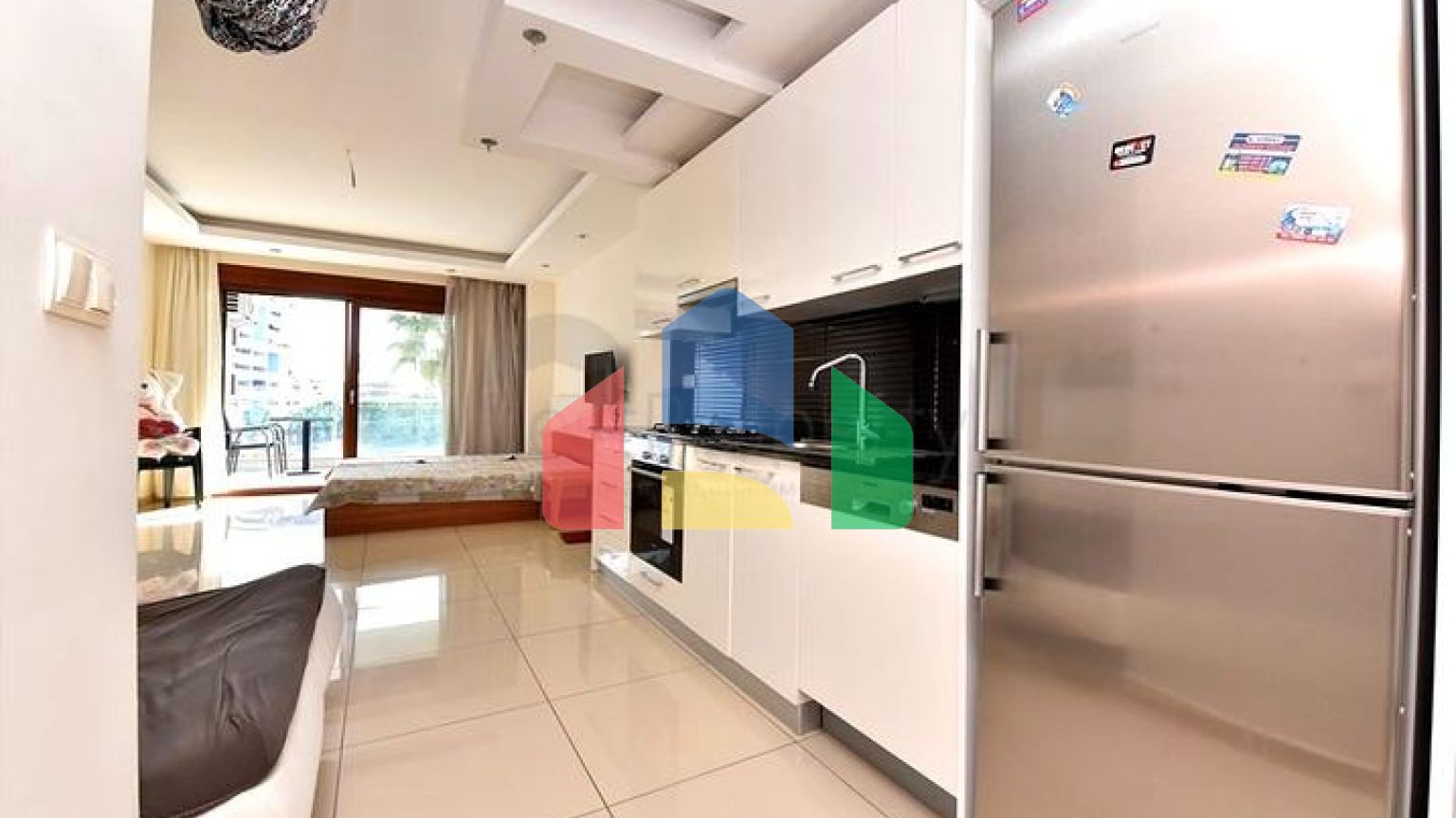 Квартира-студія 0 + 1 в спальному районі Аланії