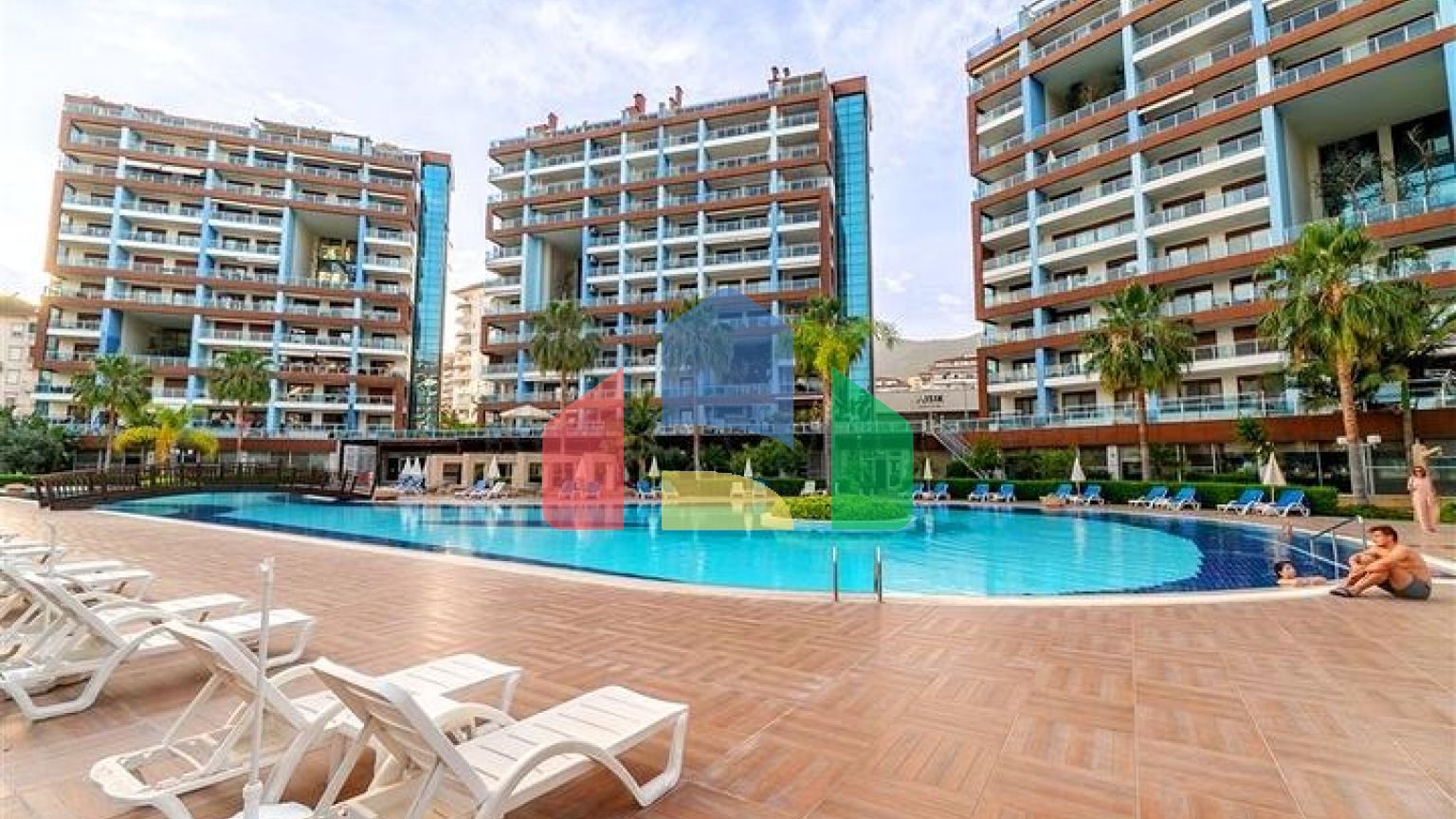 Квартира-студія 0 + 1 в спальному районі Аланії