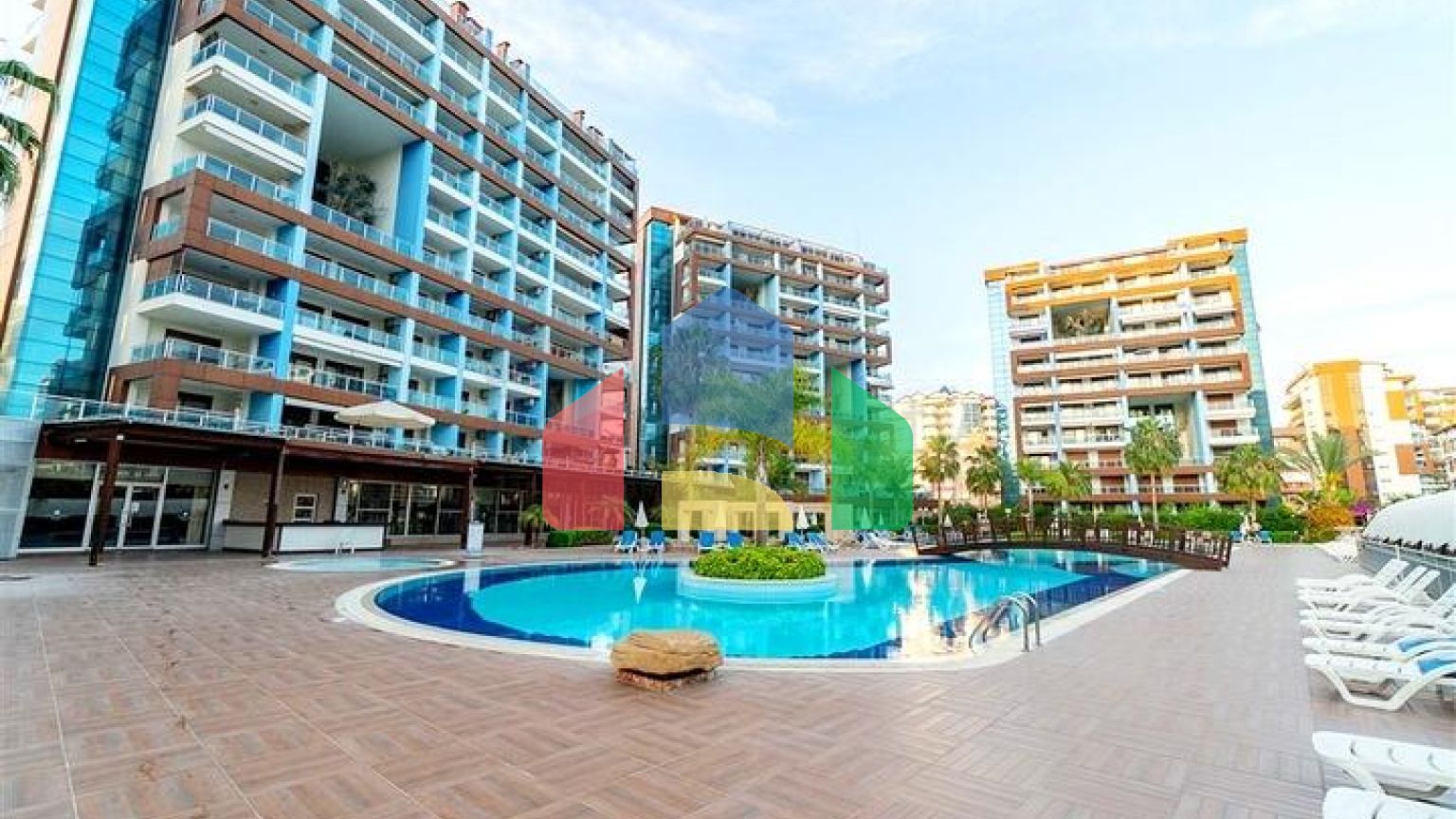 Квартира-студія 0 + 1 в спальному районі Аланії