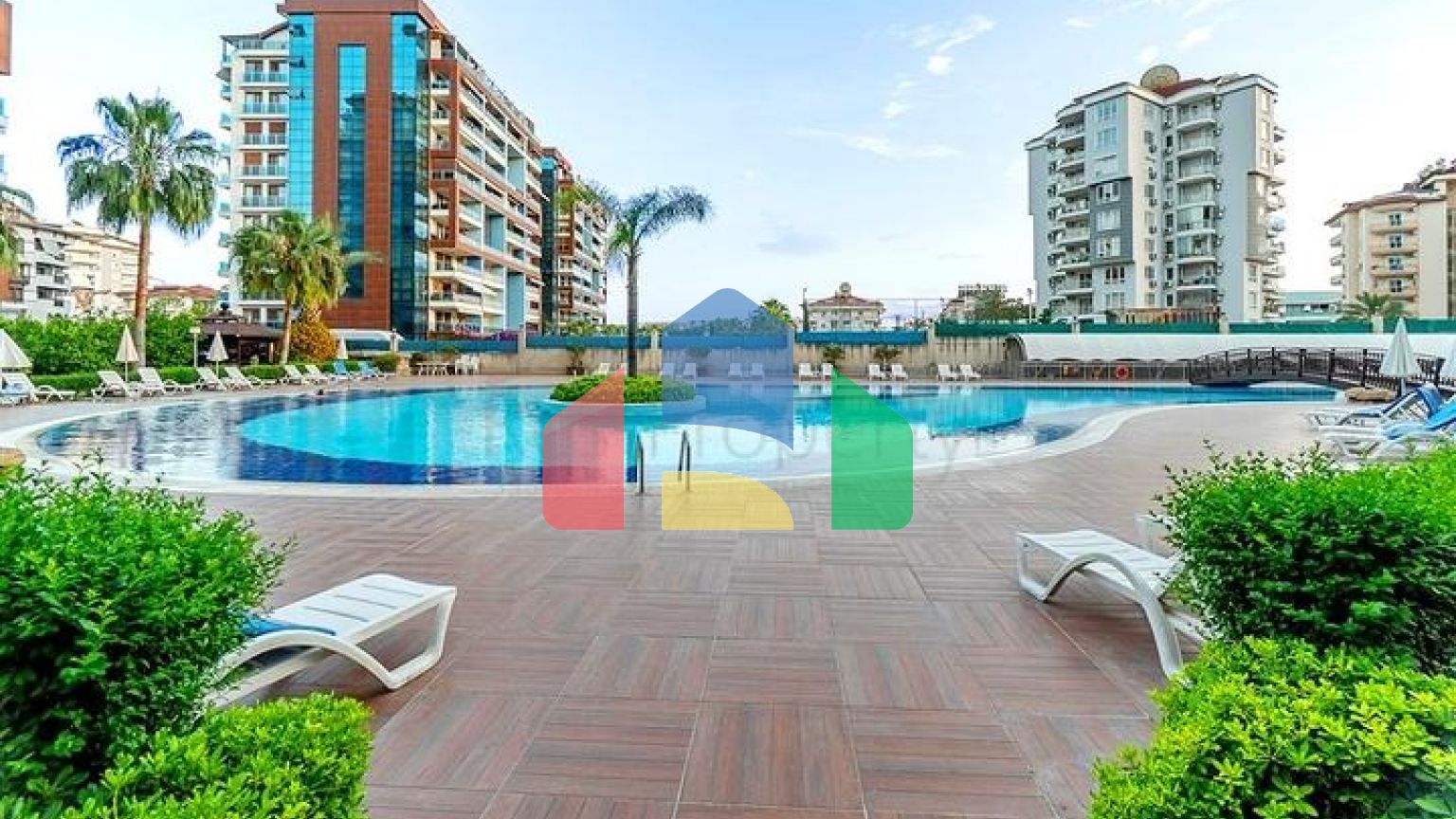 Квартира-студія 0 + 1 в спальному районі Аланії