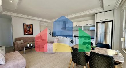 Уютная меблированная квартира 1+1 с панорамным видом в районе Джикджилли