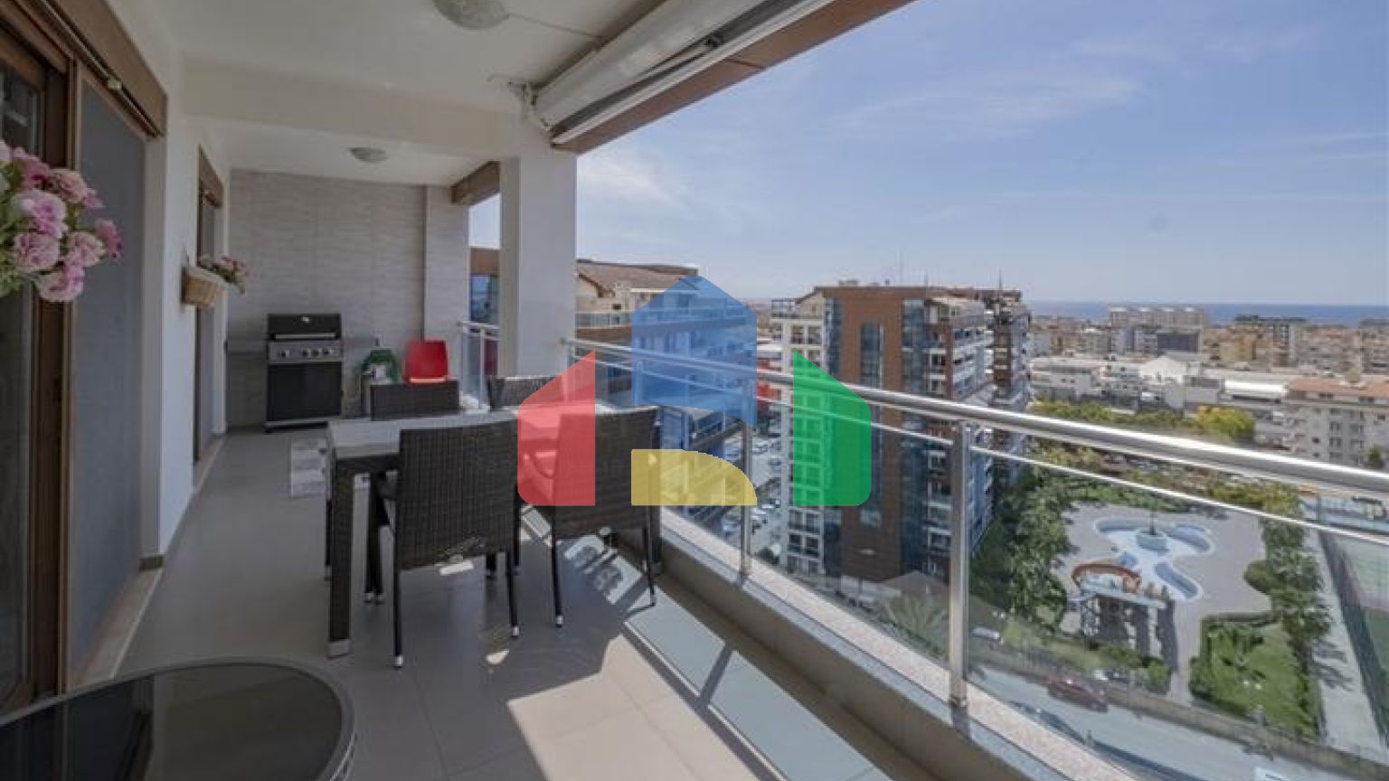 Пентхаус 3 + 1 з видом на море в районі Джікджіллі