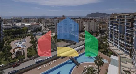 Пентхаус 3 + 1 з видом на море в районі Джікджіллі