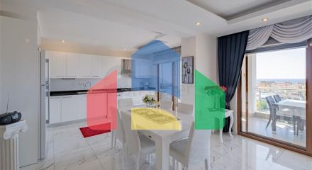 Пентхаус 3 + 1 з видом на море в районі Джікджіллі