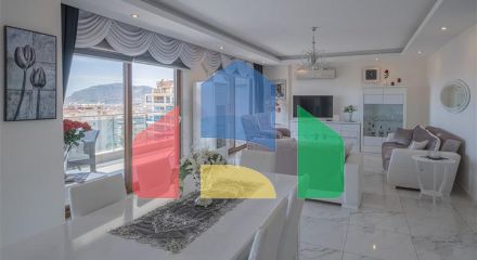 Пентхаус 3 + 1 з видом на море в районі Джікджіллі