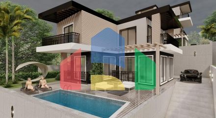 Villas in Cikcilli area with stunning panoramic views