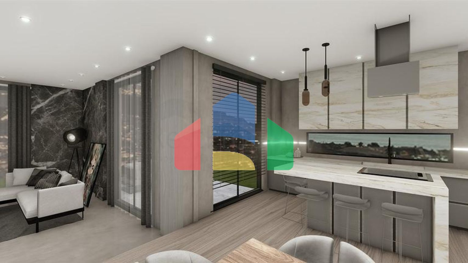 Виллы в районе Джикджилли с потрясающими панорамными видами