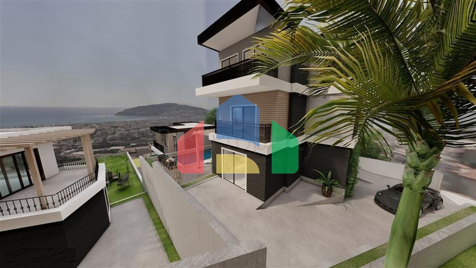 Виллы в районе Джикджилли с потрясающими панорамными видами