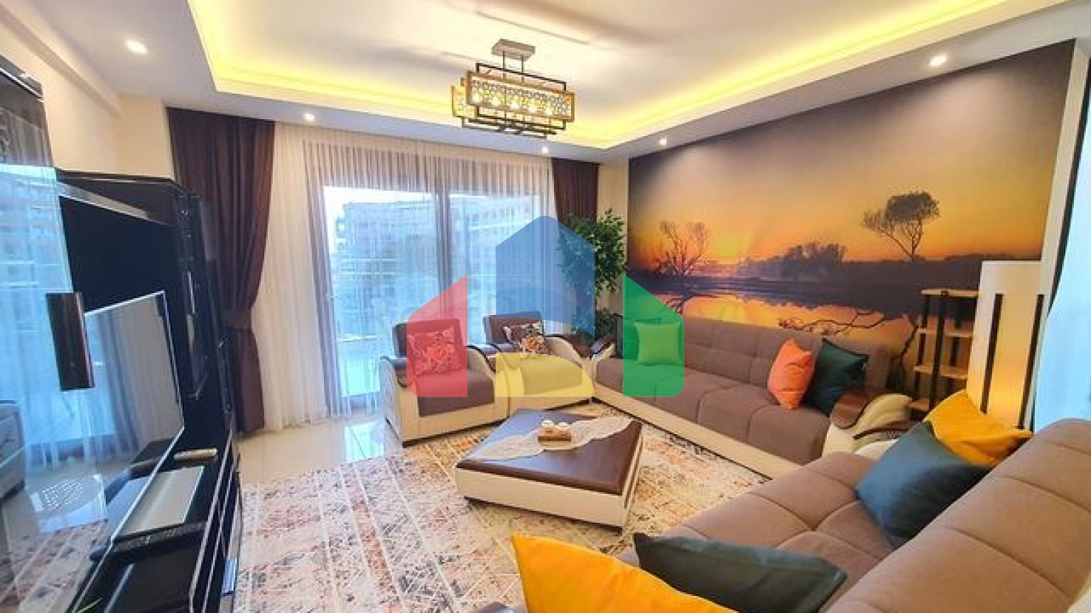 Квартира 2 + 1 c видом на море в районі Джікджіллі