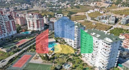 Квартира 2+1 в комплексі готельного типу