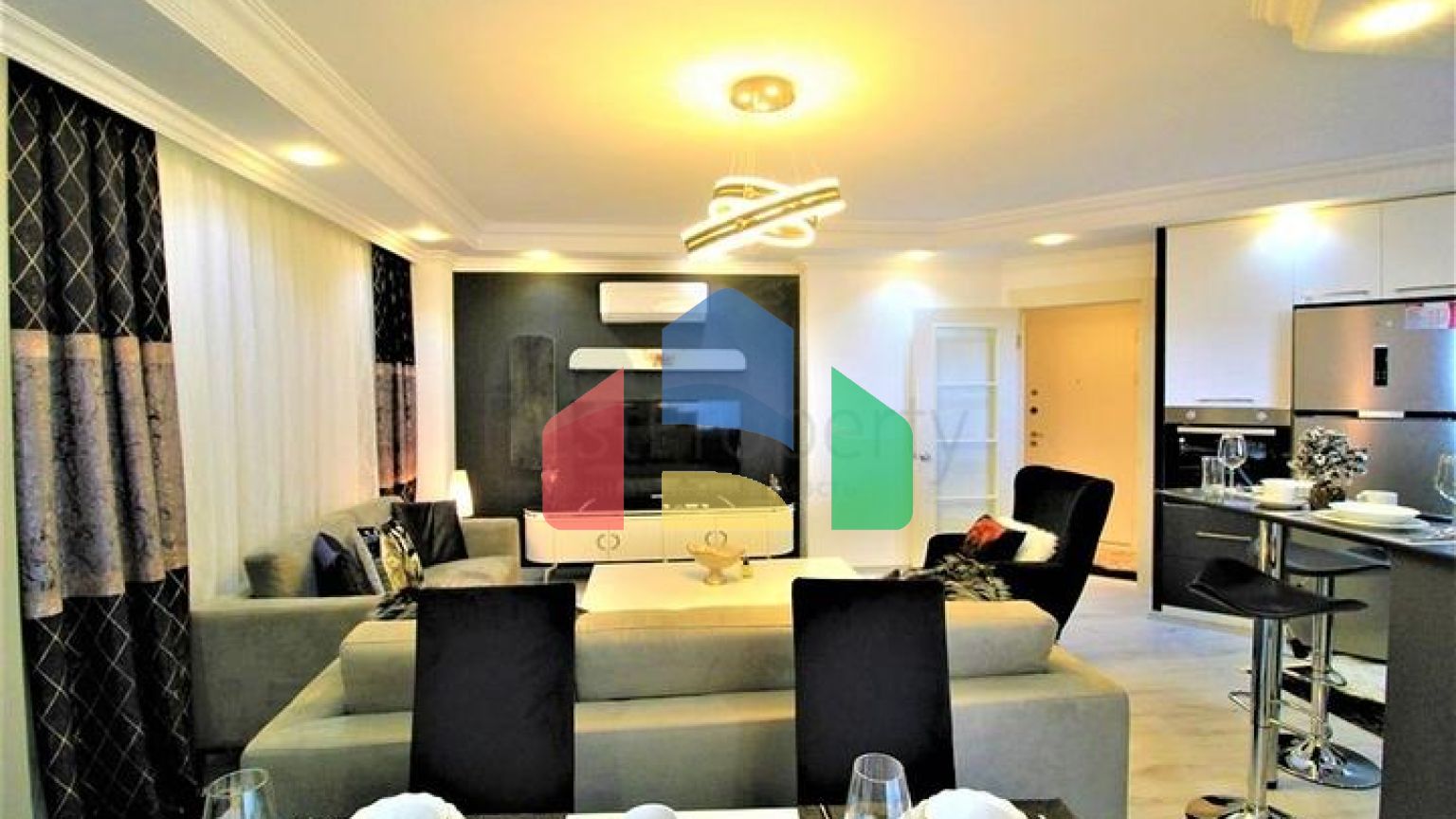 Квартира 2+1 в мальовничому районі Аланії