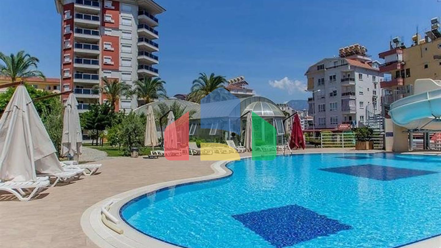 Квартира 2+1 в мальовничому районі Аланії