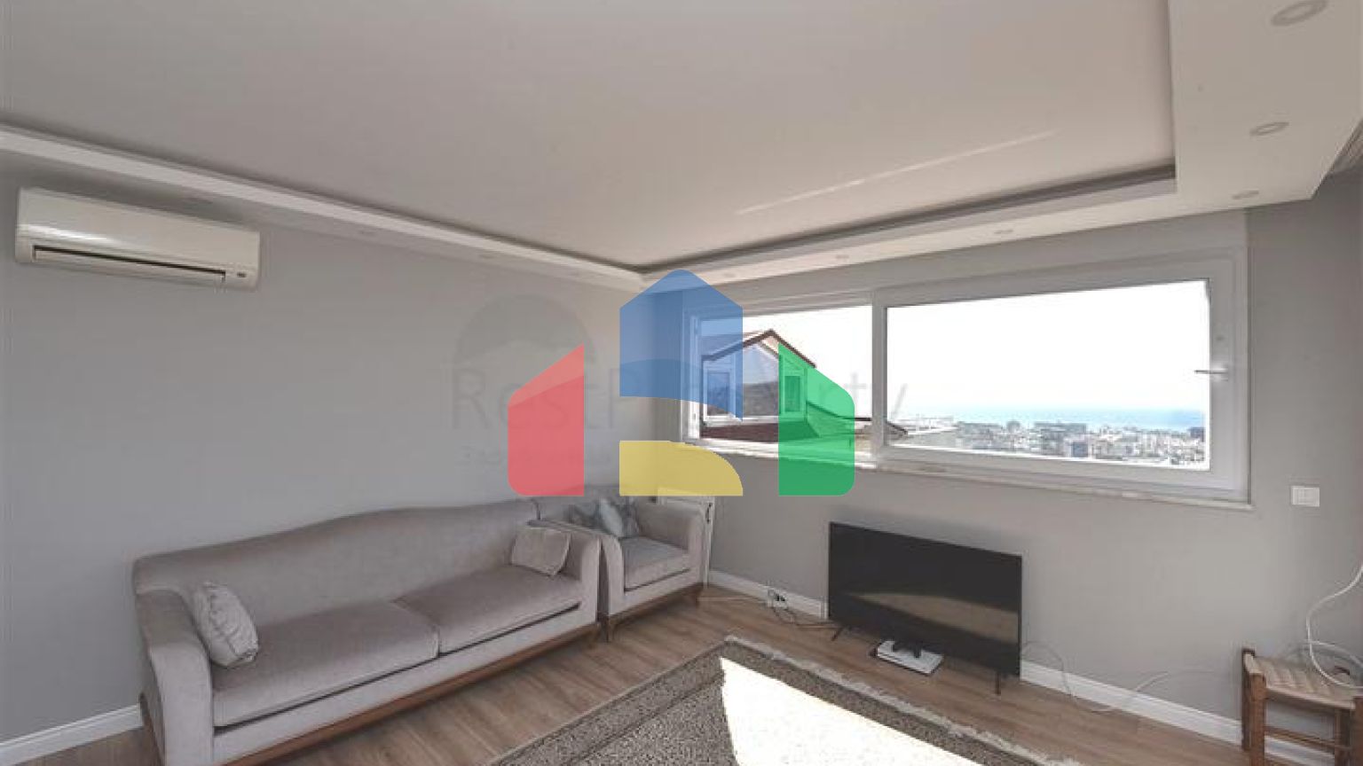 Пентхаус 4 + 1 з відкритим видом на море і аланійську фортецю