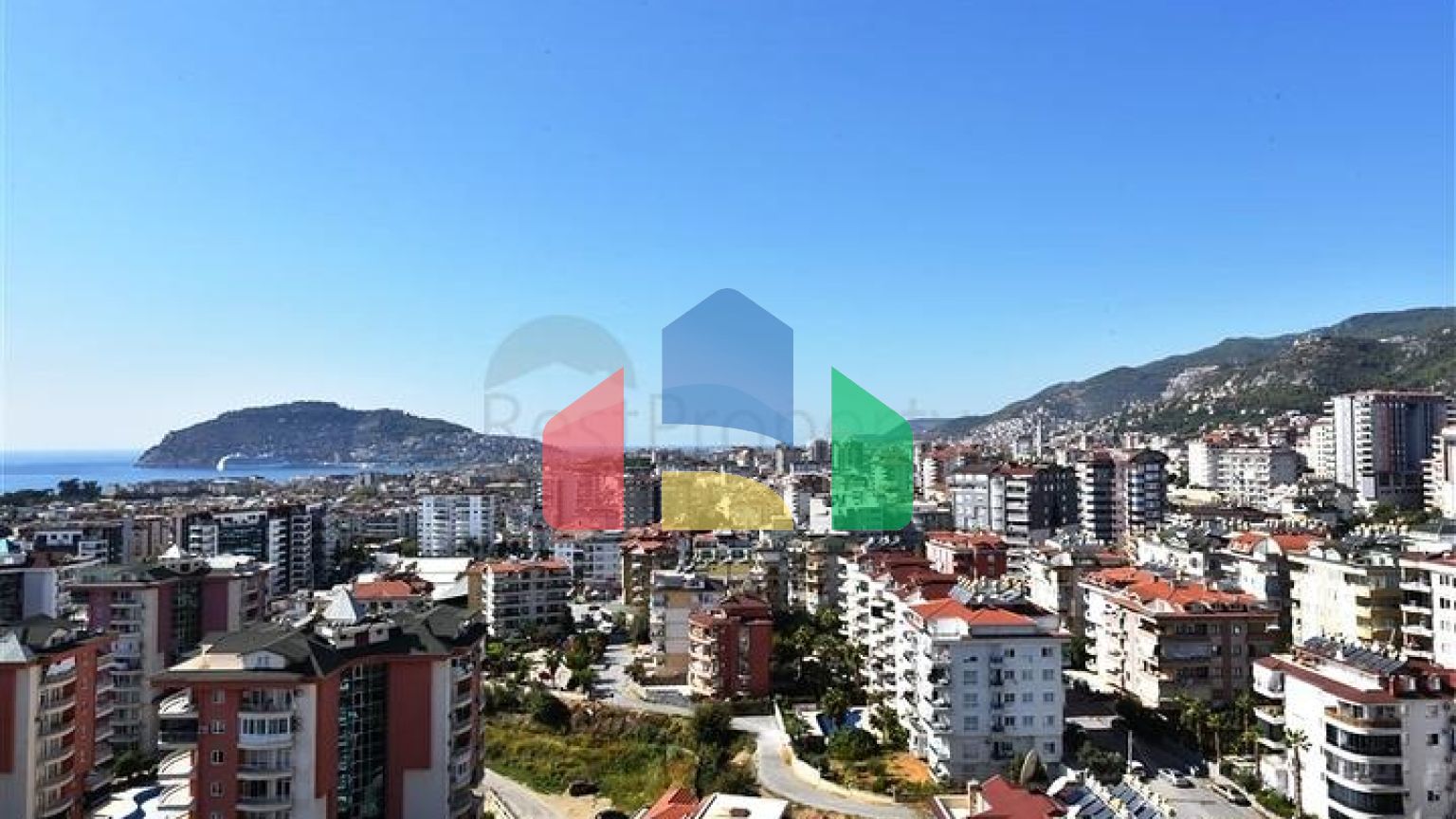 Пентхаус 4 + 1 з відкритим видом на море і аланійську фортецю