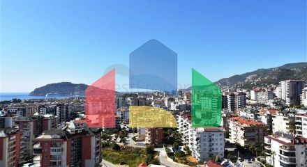 Пентхаус 4 + 1 з відкритим видом на море і аланійську фортецю Пентхаус 4 + 1 з відкритим видом на море і аланійську фортецю