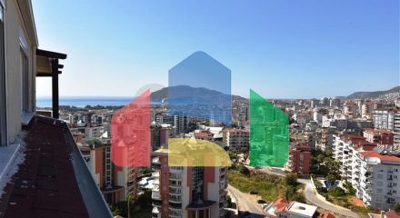 Пентхаус 4 + 1 з відкритим видом на море і аланійську фортецю Пентхаус 4 + 1 з відкритим видом на море і аланійську фортецю