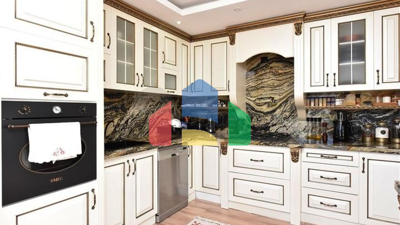 Пентхаус 4 + 1 з відкритим видом на море і аланійську фортецю