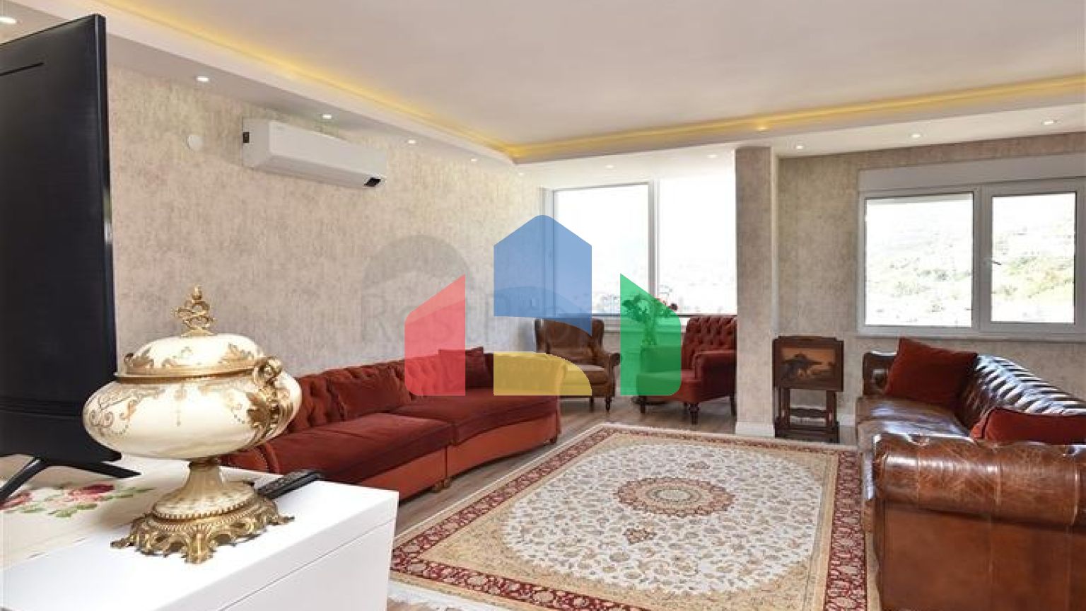 Пентхаус 4 + 1 з відкритим видом на море і аланійську фортецю