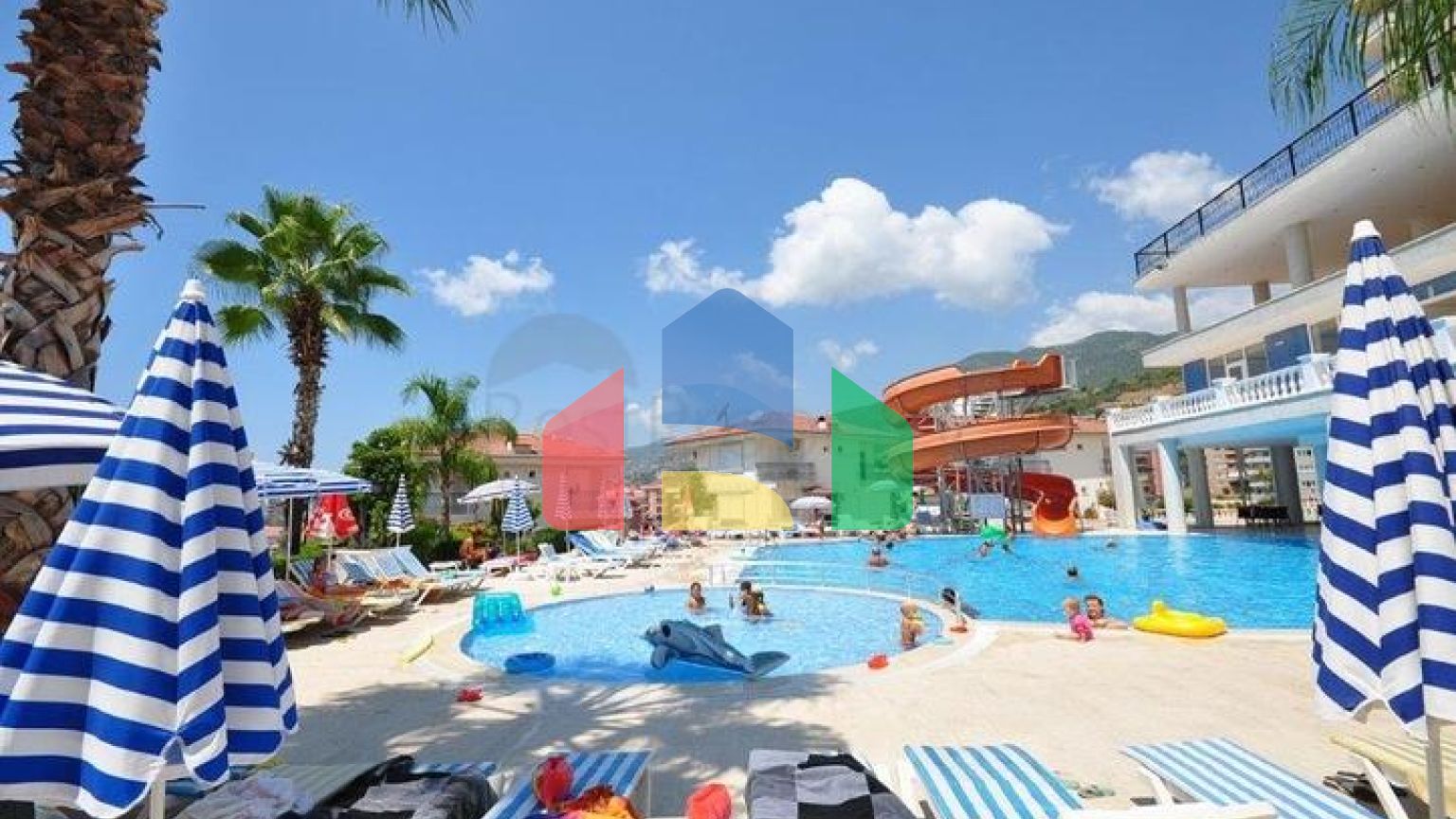 Пентхаус 4 + 1 з відкритим видом на море і аланійську фортецю