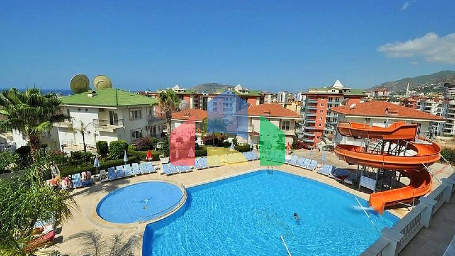 Пентхаус 4 + 1 з відкритим видом на море і аланійську фортецю