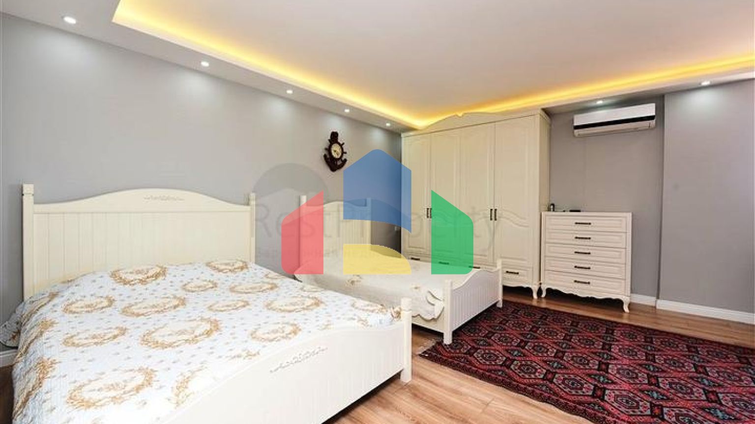 Пентхаус 4 + 1 з відкритим видом на море і аланійську фортецю