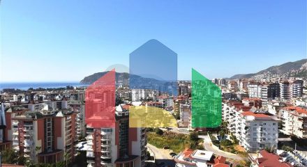 Пентхаус 4 + 1 з відкритим видом на море і аланійську фортецю Пентхаус 4 + 1 з відкритим видом на море і аланійську фортецю