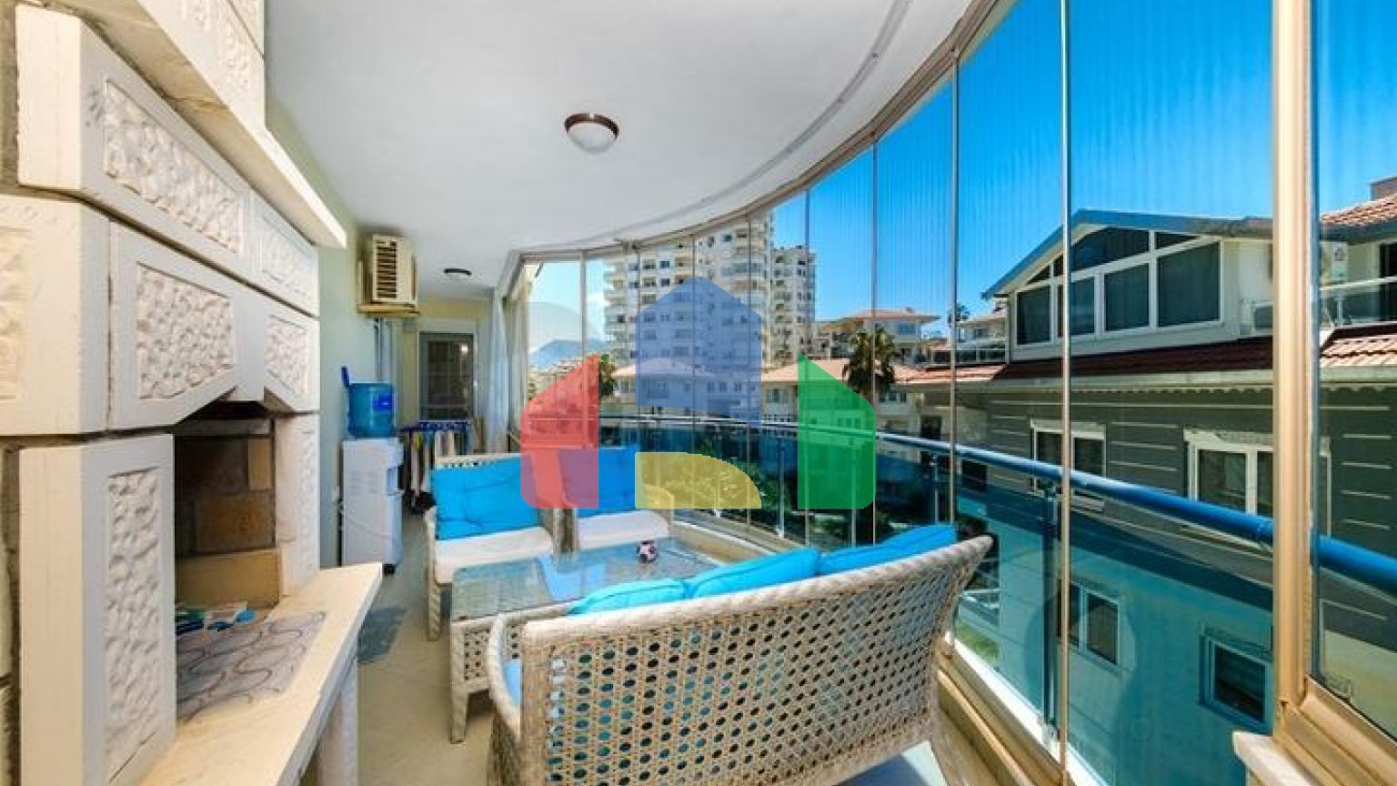 Квартира 2+1 в районе Джикджили с просторным балконом