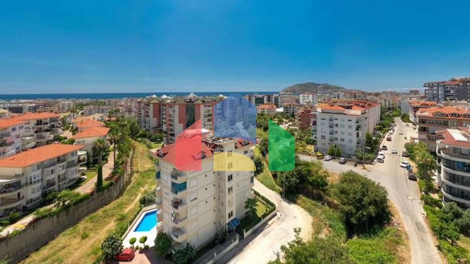 Квартира 2+1 в районе Джикджили с просторным балконом