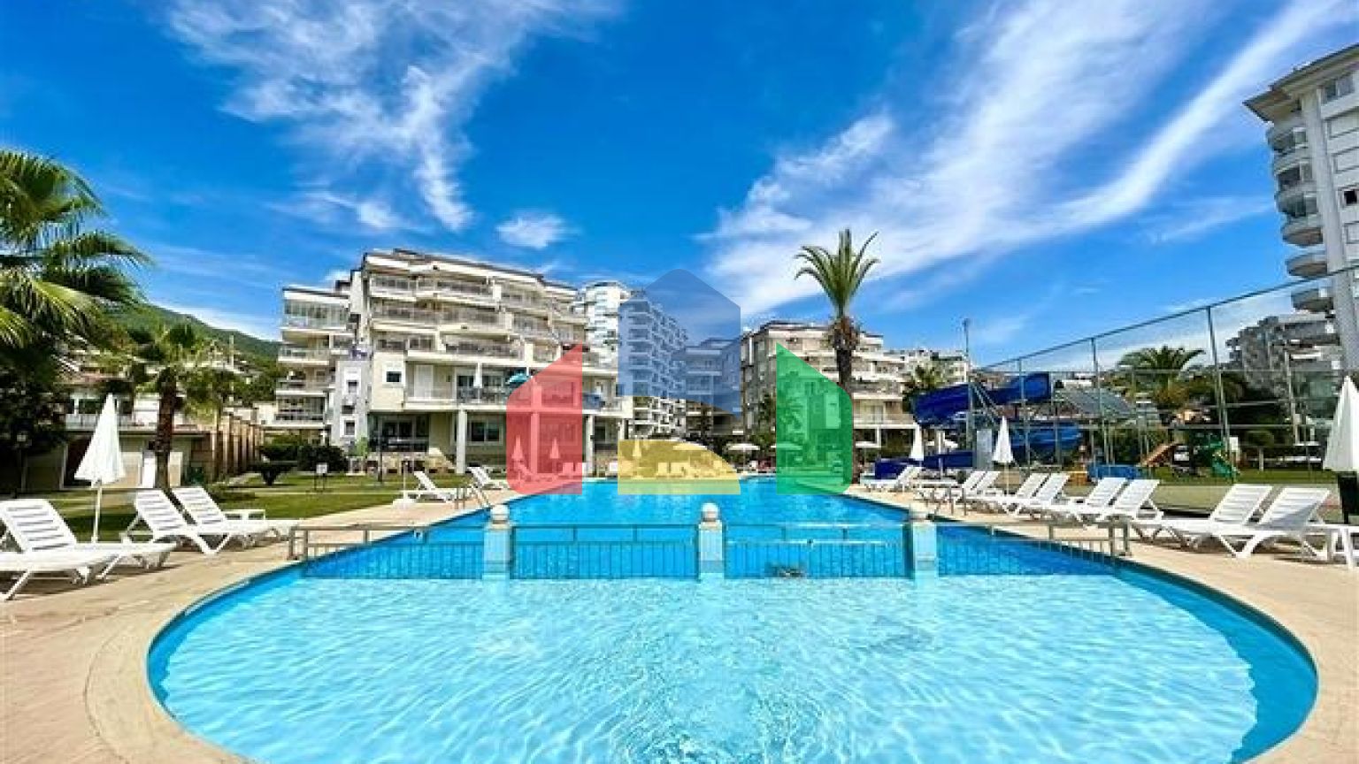 Уютная 1+1 квартира в комплексе  района Джикджилли