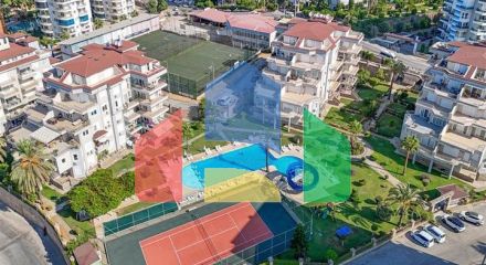 Уютная 1+1 квартира в комплексе  района Джикджилли