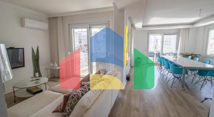 Просторная квартира 3+1 в районе Оба с террасой и развитой инфраструктурой