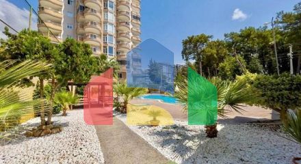 Трёхкомнатная квартира 2+1 с двумя балконами в районе Джикджилли