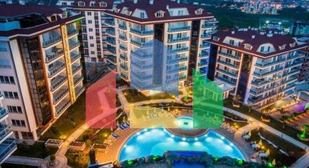 Квартира 1+1 с мебелью в районе Джикджилли