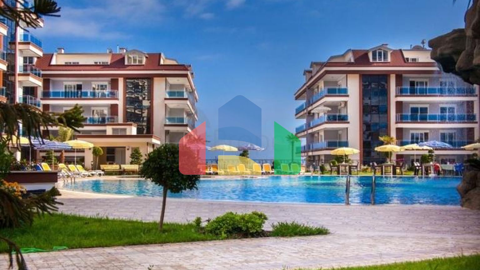 Квартира 1+1 с мебелью в районе Джикджилли