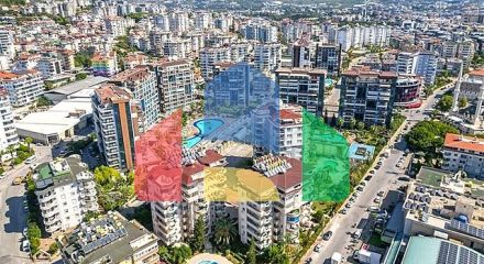 Пентхаус 4+1 с террасой в районе Джикджилли