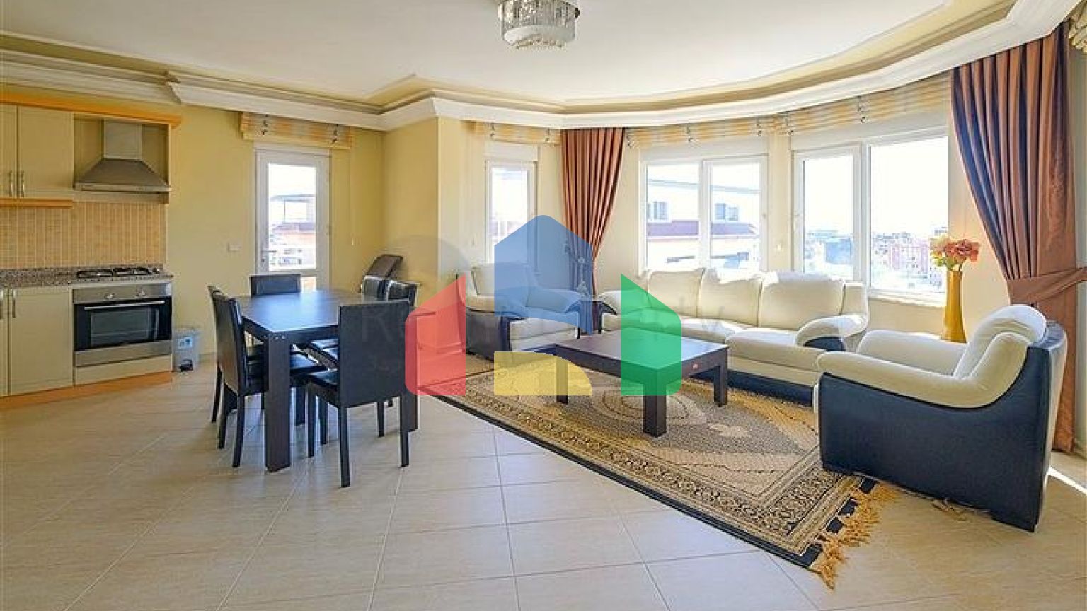 Пентхаус 4+1 с террасой в районе Джикджилли