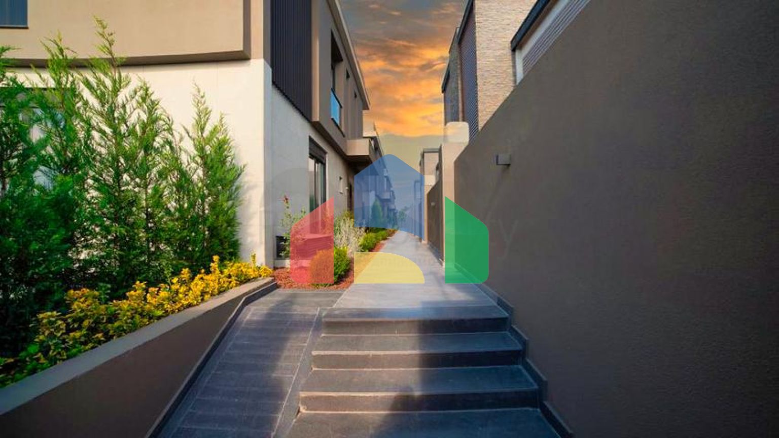 Виллы планировки 5+1 и 6+1 в микрорайоне Моллаюсуф - Анталия