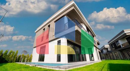 Виллы планировки 5+1 и 6+1 в микрорайоне Моллаюсуф - Анталия