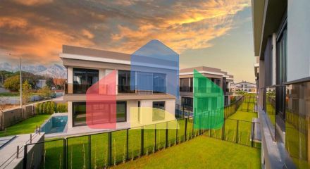 Виллы планировки 5+1 и 6+1 в микрорайоне Моллаюсуф - Анталия