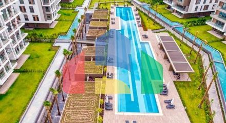 A 3+1 apartment in the Gursu - Antalya neighborhood