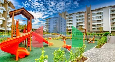 A 3+1 apartment in the Gursu - Antalya neighborhood