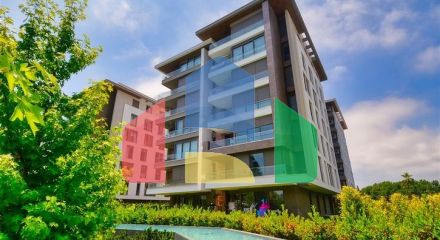 Квартира планування 3 + 1 в мікрорайоні Гюрсу - Анталія