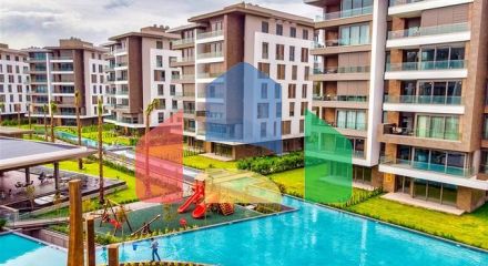 Квартира планування 3 + 1 в мікрорайоні Гюрсу - Анталія