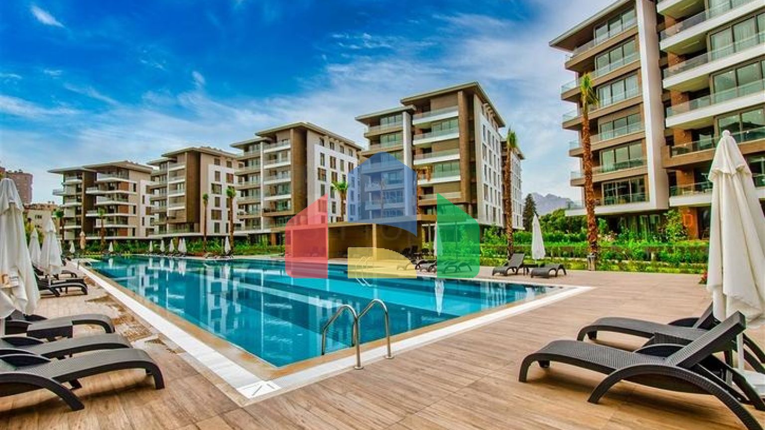 Квартира планування 3 + 1 в мікрорайоні Гюрсу - Анталія