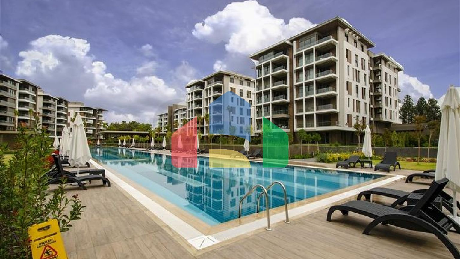 Квартира планування 3 + 1 в мікрорайоні Гюрсу - Анталія