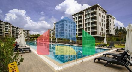 Квартира планування 3 + 1 в мікрорайоні Гюрсу - Анталія