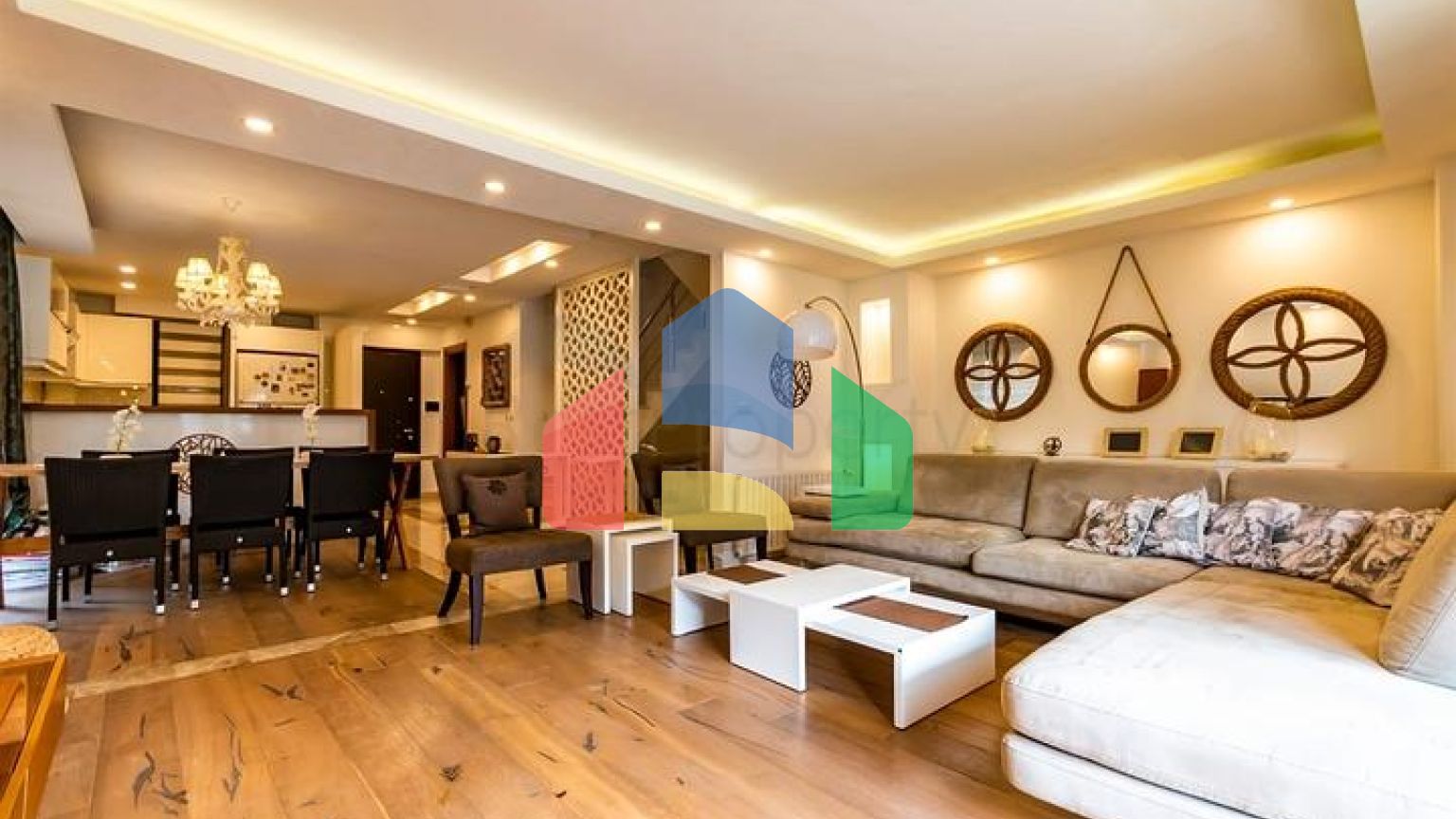 Вилла планировки 5+2 в микрорайоне Сарысу - Анталия