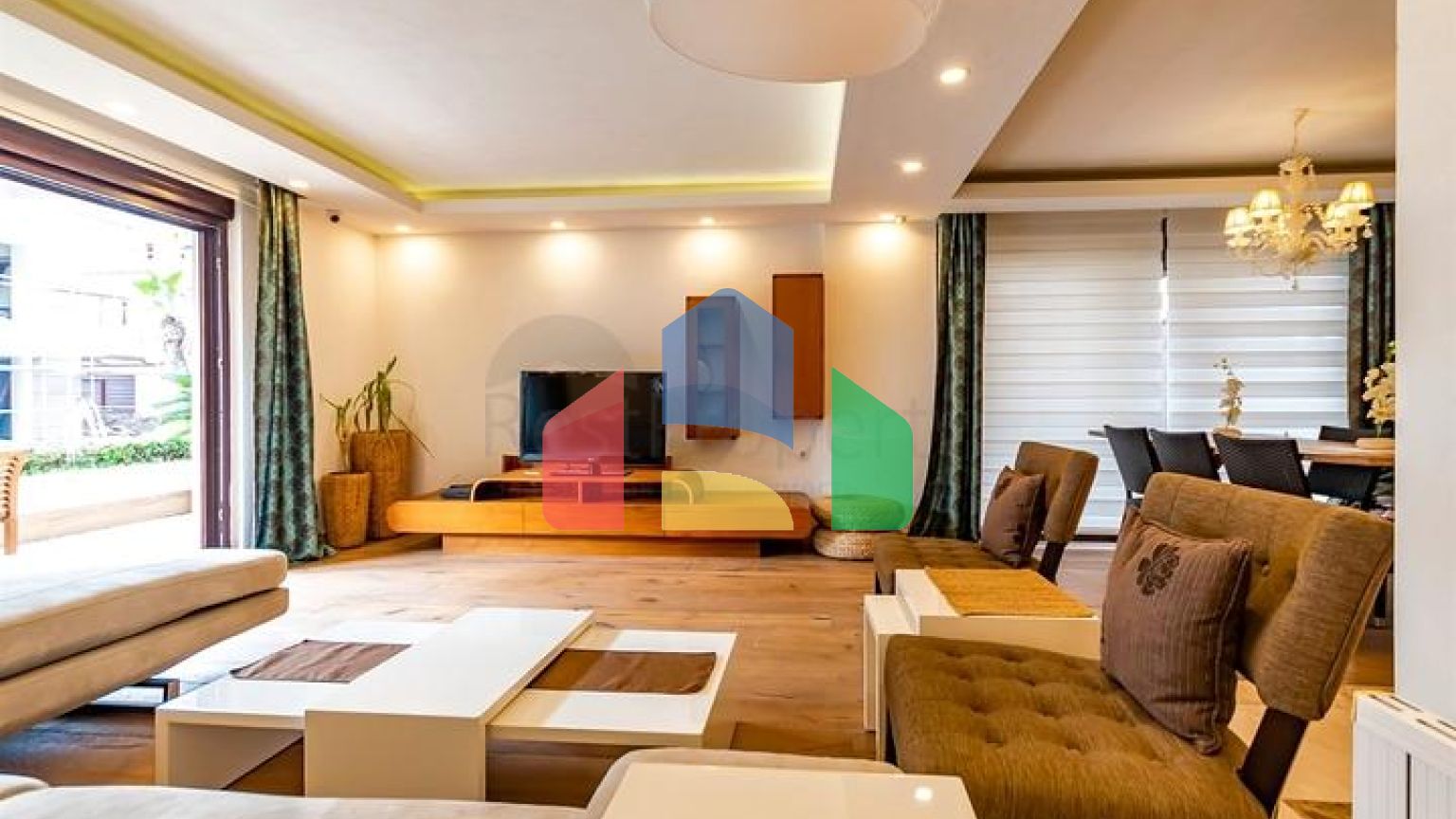 Вилла планировки 5+2 в микрорайоне Сарысу - Анталия